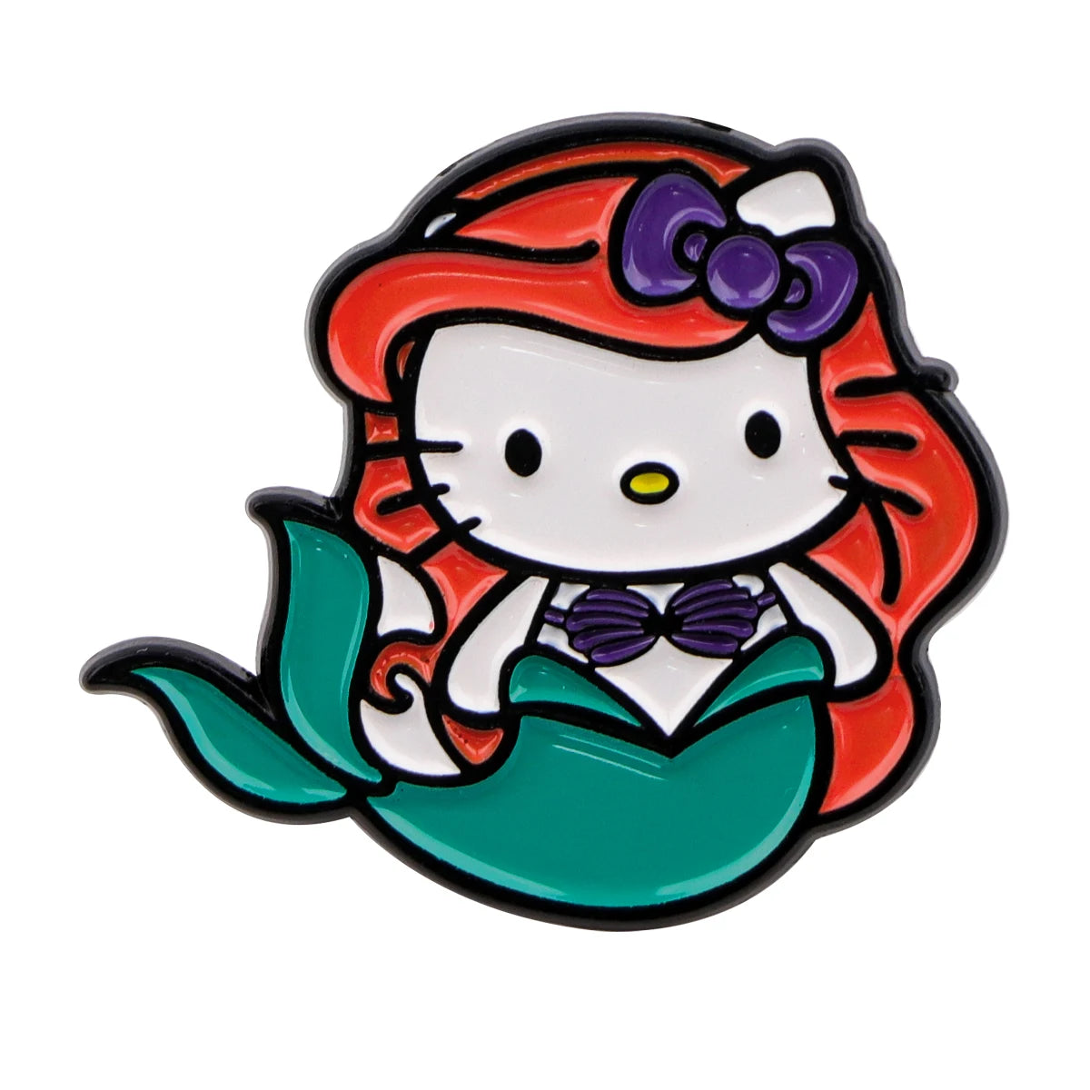 2pcs Kawaii Girl Enamel Pins Set