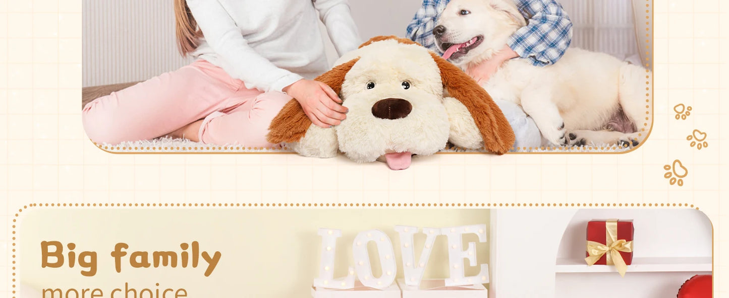 Giant Dog Stuffed Animal 51", Large Puppy Dog Pillow, Big Dog Plush Toys for Girls Kids
