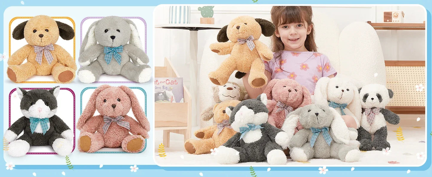 8 Pack Stuffed Animals in Bulk, 13 Inches Stuffed Animals Set for Kids, Assorted Small Stuffed Animals for Easter