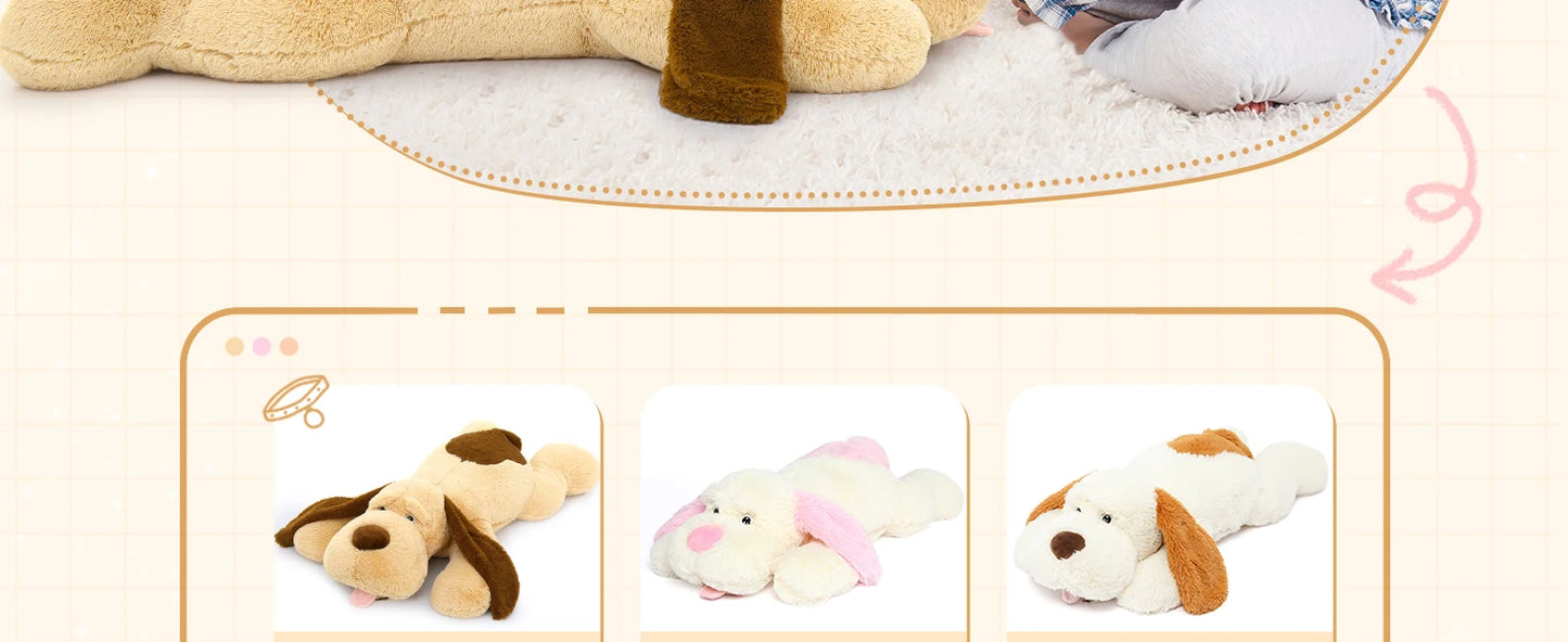 Giant Dog Stuffed Animal 51", Large Puppy Dog Pillow, Big Dog Plush Toys for Girls Kids