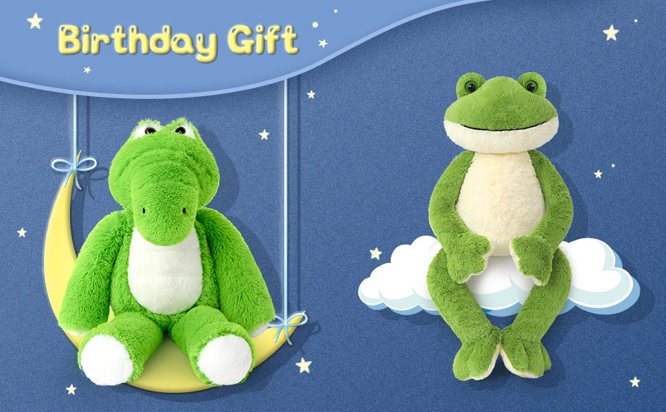 Giant Soft Alligator Plush Toy - Stuffed Animals & Plush Toys Plush Figures - Cuddly Companion for Kids