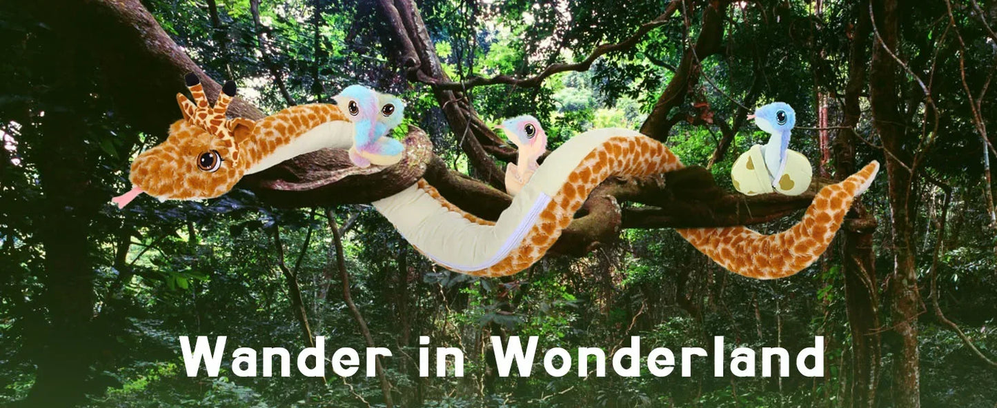 Giant Snake Stuffed Animal Mommy Stuffed Snake with Babies,Egg Plushies, Big Boa Constrictor Stuffed Animal