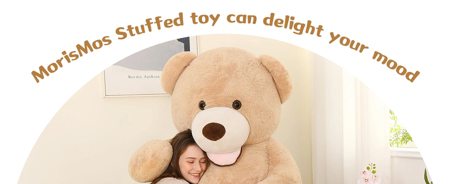 Giant Teddy Bear Plush 6 Feet, Large Big Teddy Bears Stuffed Animals for Girlfriend Boyfriend,Baby Shower