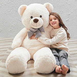 Giant Teddy Bear 4 Feet Stuffed Animal Stuffed Bear Baby Shower Life Size Large Teddy for Girlfriend Boyfriend Wife Children