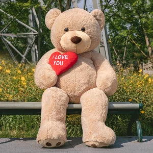 Giant Teddy Bear 6ft Stuffed Animals - “I Love You”Red Heart Jumbo Human Size Teddy Bear for Lovers, Valentine's Day