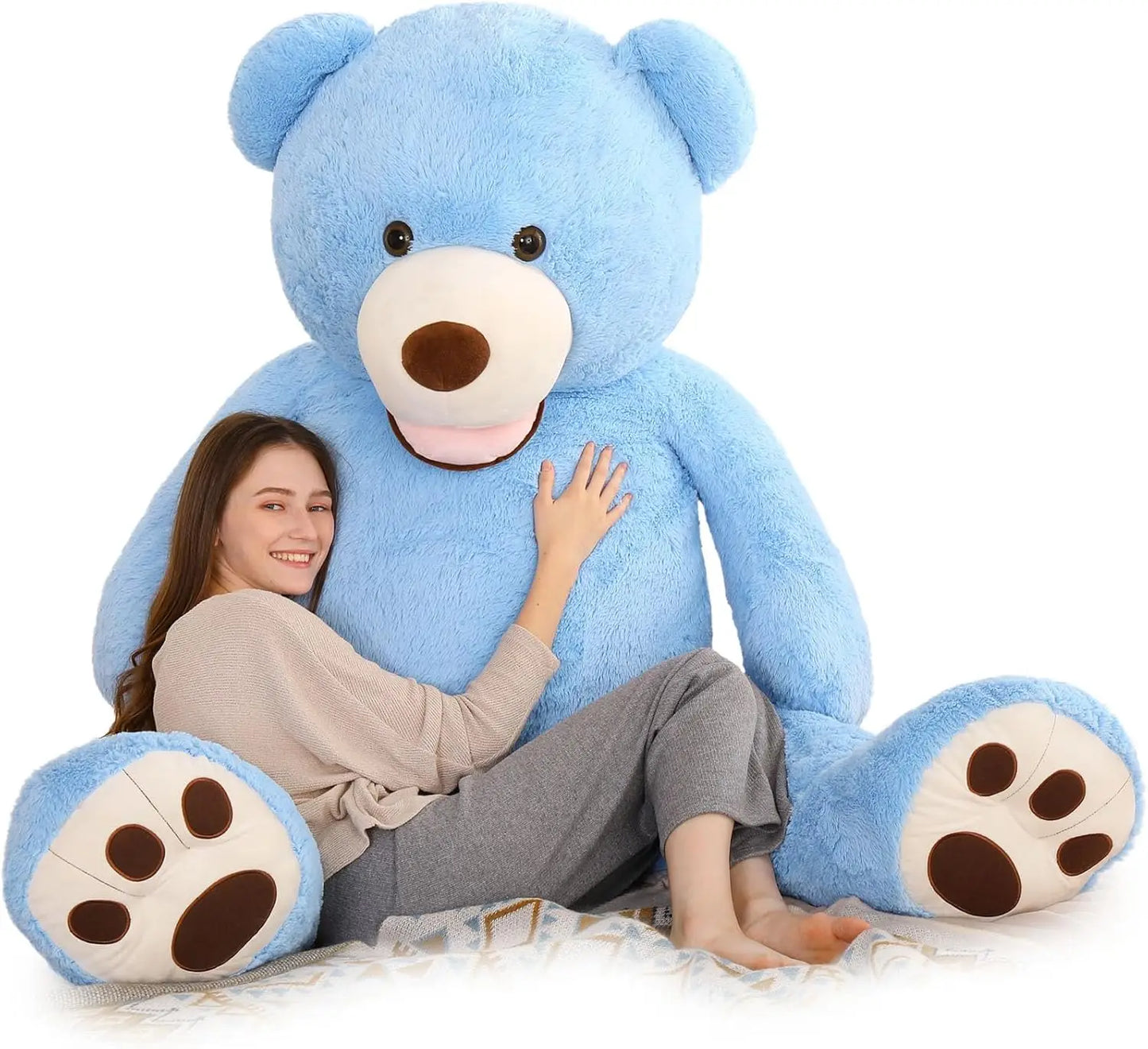Giant Teddy Bear Plush 6 Feet, Large Big Teddy Bears Stuffed Animals for Girlfriend Boyfriend,Baby Shower
