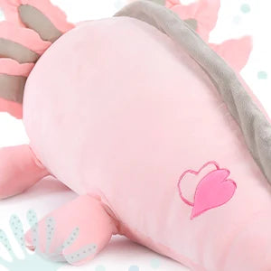 Weighted Axolotl Stuffed Animals, 4lbs Axolotl Plush Glow in The Dark Toys for Kids and Adults,31.5" Salamander Plush