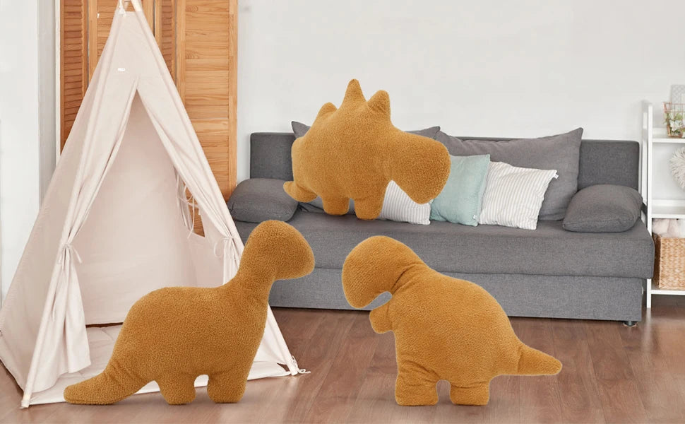 24" Large Dino Chicken Nugget Plush Pillow, Soft Dinosaur Chicken Nugget Pillow for Birthday Christmas for (Tyran Rex)