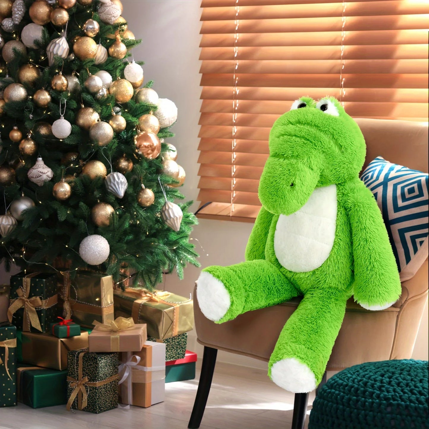 Giant Soft Alligator Plush Toy - Stuffed Animals & Plush Toys Plush Figures - Cuddly Companion for Kids