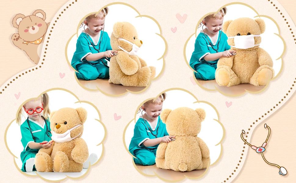 Get Well Soon Teddy Bear Stuffed Animal - Stuffed Bear Plush Toy, Get Well Soon Gifts for Kids Men Women After Surgery