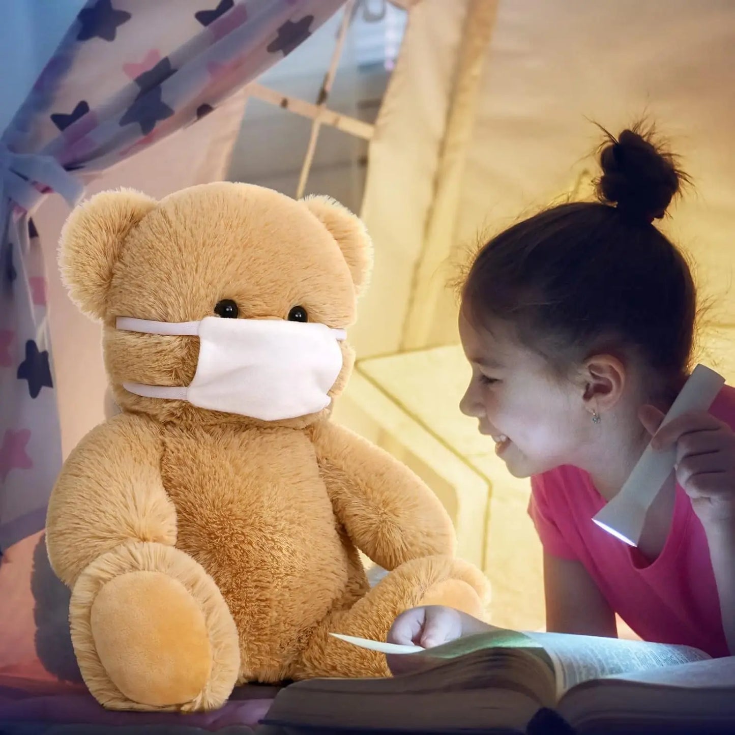 Get Well Soon Teddy Bear Stuffed Animal - Stuffed Bear Plush Toy, Get Well Soon Gifts for Kids Men Women After Surgery
