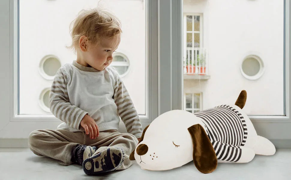 27.5” Large Stuffed Dog Plush Soft Hugging Pillow Cute Animal Body Pillow for Adults Kids Boys Girls