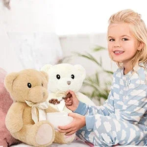 I Love You Teddy Bear Stuffed Animals Valentines Day Gifts,2-Pack Soft Embroidered Stuffed Bear Stuffed Animals Bulk