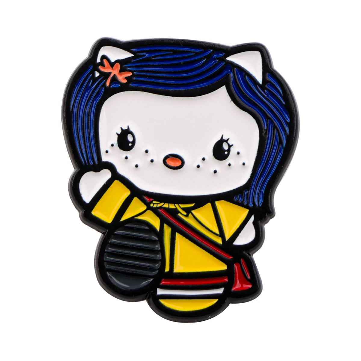 2pcs Kawaii Girl Enamel Pins Set