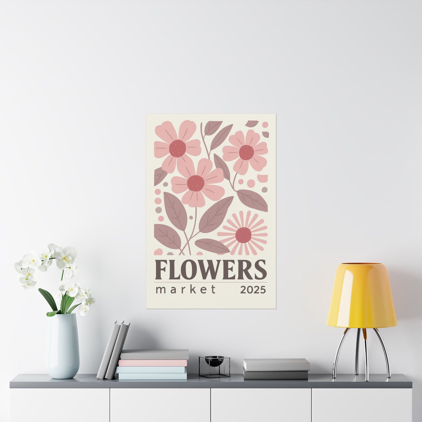 Vertical Poster Pink Flowers
