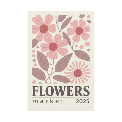 Vertical Poster Pink Flowers