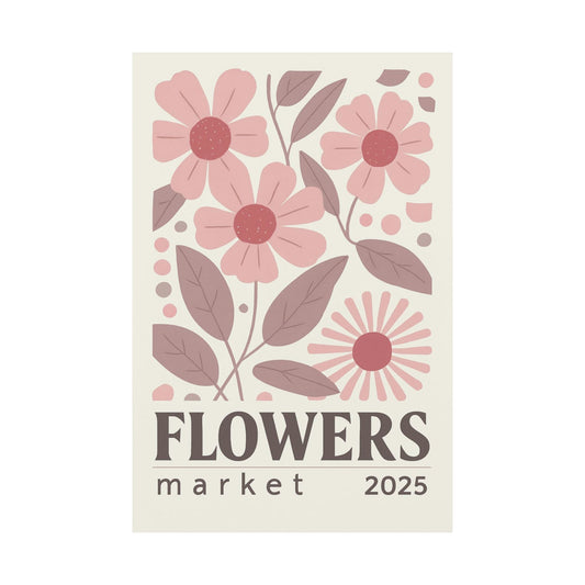 Vertical Poster Pink Flowers