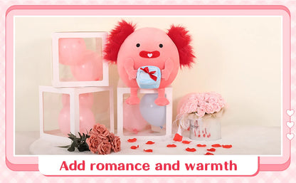 Original 14-Inch Cynthia The Pink Axolotl - Soft & Squishy Axolotl Stuffed Animal Toy - Gift for Girls,Boys