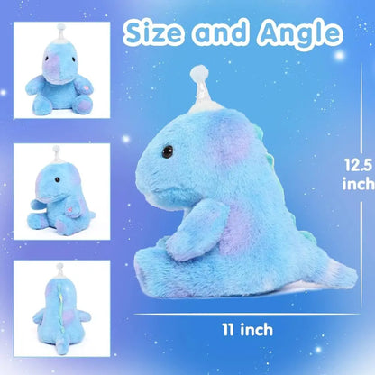 Light Up Dinosaur Stuffed Animal Soft Cute Night Light Dinosaur Plush Toys with Colorful Light Gift for Kids
