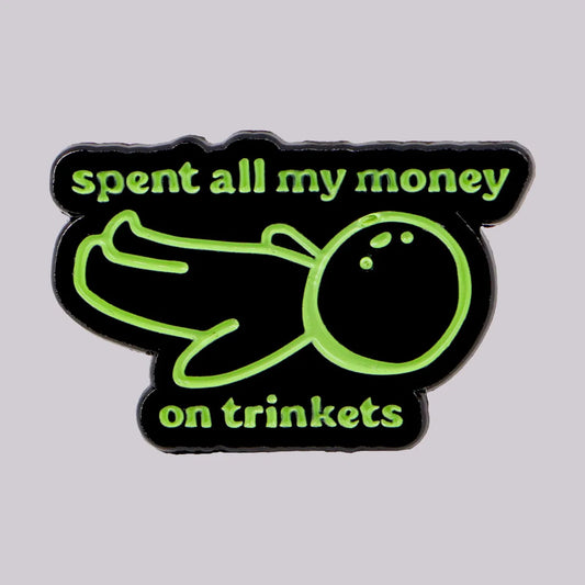 Funny Green Enamel Pin
