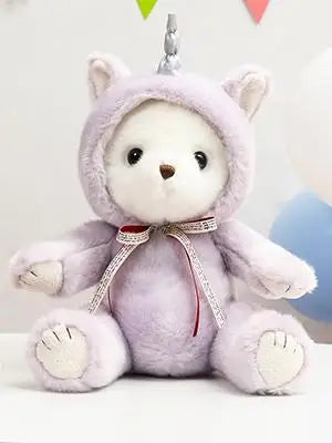 Unicorn Stuffed Animal, Cute Stuffed Unicorn Plush Toy for Girl Kids, Purple 10 inch