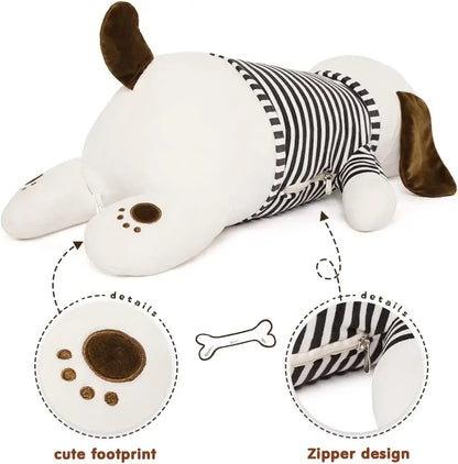 27.5” Large Stuffed Dog Plush Soft Hugging Pillow Cute Animal Body Pillow for Adults Kids Boys Girls