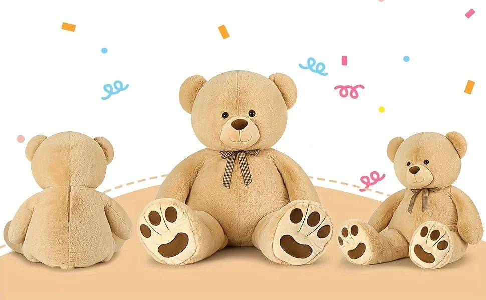 Giant Teddy Bear Stuffed Animal, Big Stuffed Bear For Baby Shower Life Size Large Teddy Bear