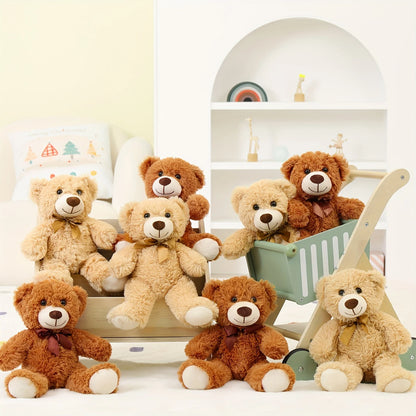 Bulk Teddy Bears Stuffed Animal 8 Packs, Small Stuffed Teddy Bear Plush 14'', Cuddly Soft Stuffed Animals Bulk For Kids