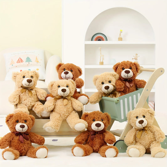 Bulk Teddy Bears Stuffed Animal 8 Packs, Small Stuffed Teddy Bear Plush 14'', Cuddly Soft Stuffed Animals Bulk For Kids