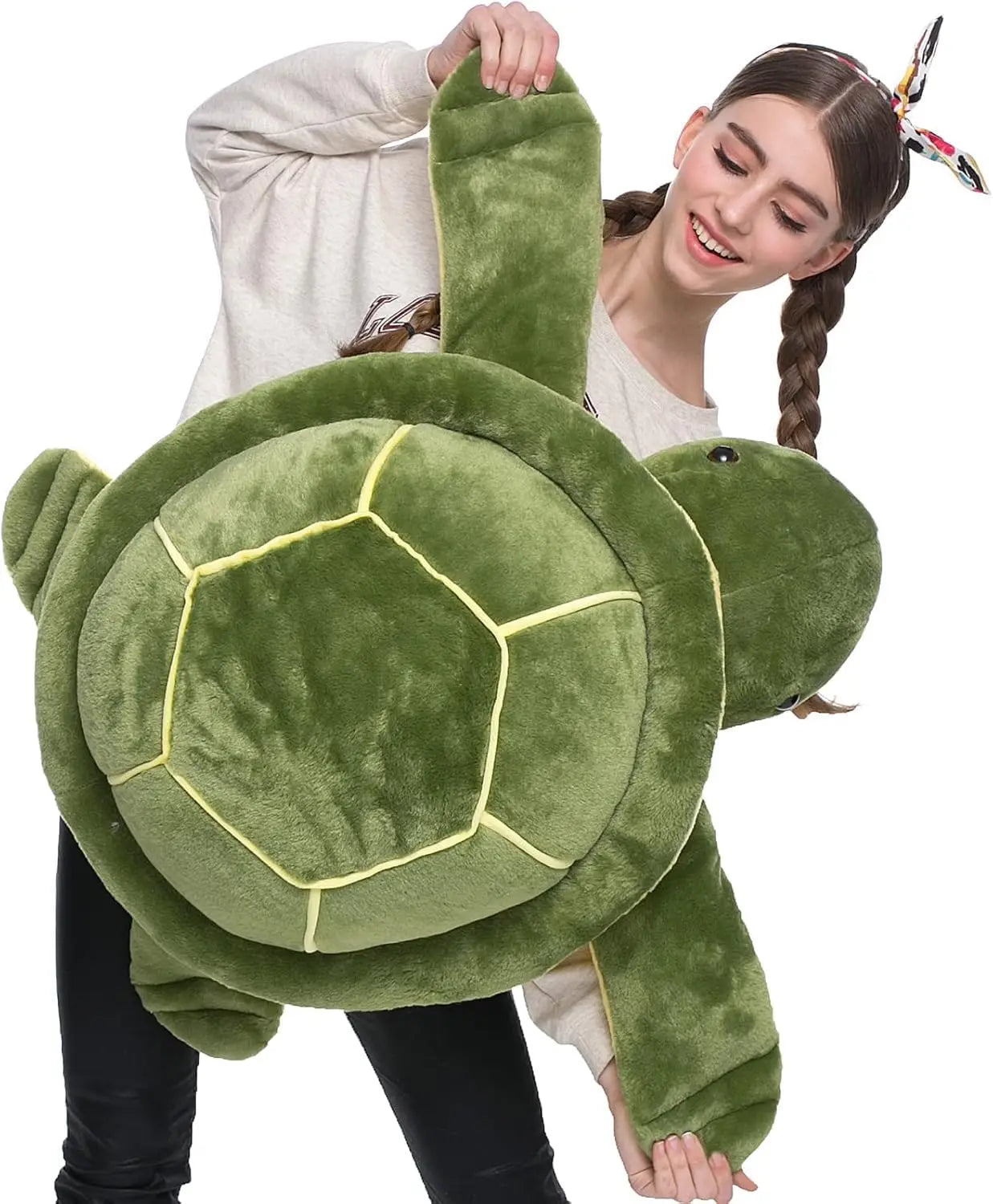 33" Soft Big Sea Turtle Stuffed Animal, Turtle Plush Pillow for Birthday, Valentine, Christmas, Sea Turtle Toys