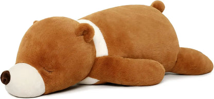 Brown Bear Stuffed Animals Body Pillows, Soft Bear Hugging Pillow Bear Plush, Cute Bear Sleeping Pillows for Kids, 28''