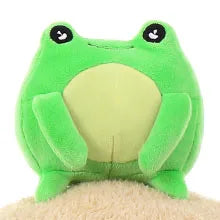Capybara Stuffed Animal, 21.6'' Big Mommy Capybara Plush Toy with 3 Baby Stuffed Capybara 1 Frog Plush Toy
