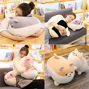 Shiba Inu Plush Stuffed Animal Corgi Plush Cute Dog Plushie Toy Anime Corgi Shiba Plush Kawaii Plushies Dog Soft Pillow,