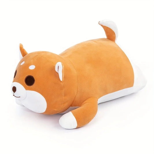 Corgi Plush Pillow, Soft Shiba Inu Akita Stuffed Animal Plush,Dog Doll Toy Gift for Kids and Friends.Yellow,19.6”)