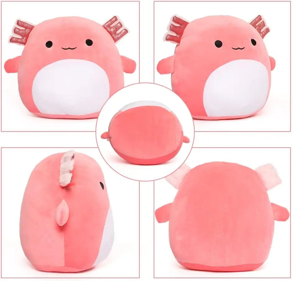 16" Large Axolotl Stuffed Animals Plush Toy Throw Pillow - Big Ultrasoft Hug Squishy and Cuddly Axolotl Pillow for Kids