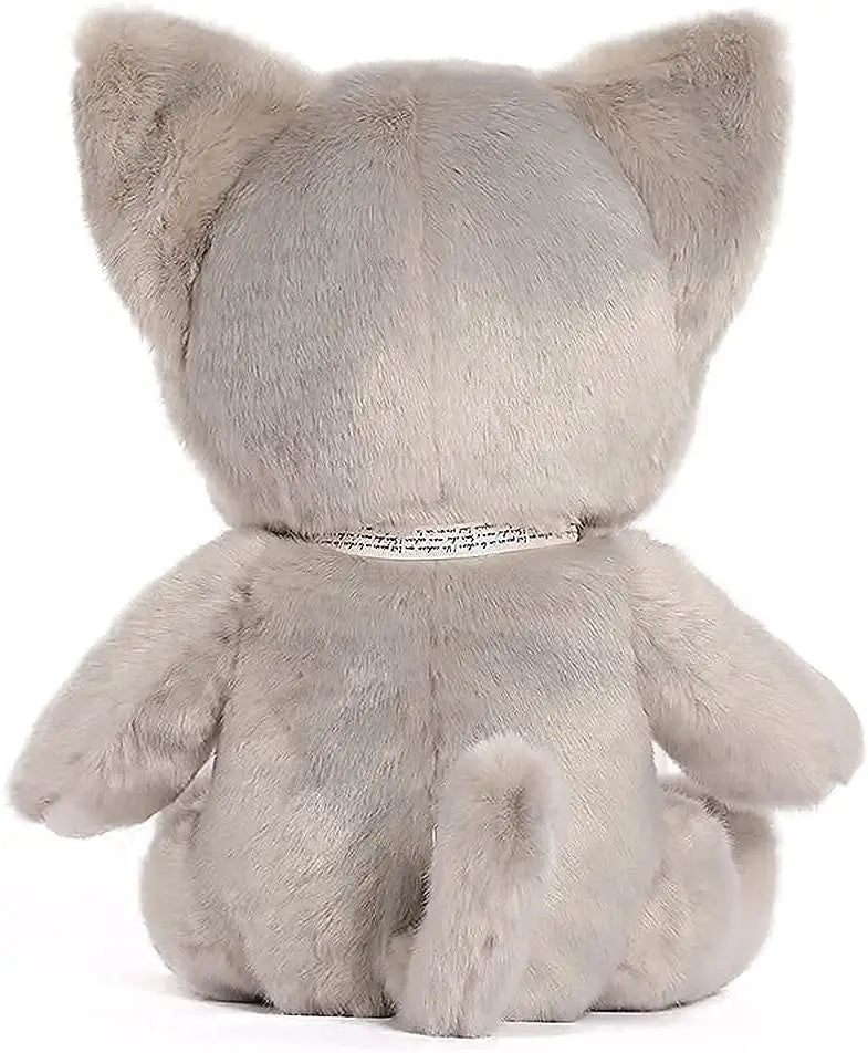 Stuffed Cat Plush Toys Cute Kitten Stuffed Animal Toys, Soft Plushies for Girls Plush Doll Gifts for Kids(9.8Inch，Grey)