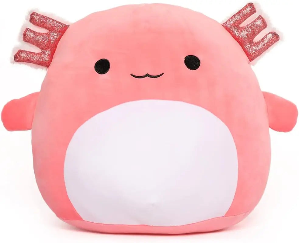 16" Large Axolotl Stuffed Animals Plush Toy Throw Pillow - Big Ultrasoft Hug Squishy and Cuddly Axolotl Pillow for Kids