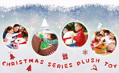 Christmas Stuffed Animal Soft Christmas Tree Plush Toy Holiday Plush Cuddle Pillow for Kids Christmas Party Home Decoration