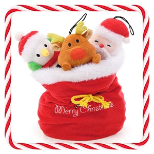 Christmas Teddy Bear Stuffed Animal Santa Claus Snowman Elk Stuffed Soft Plush Toys, 24"(Red Coat, Hat)