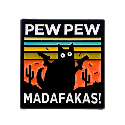 Funny Cat Enamel Pins