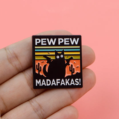 Funny Cat Enamel Pins