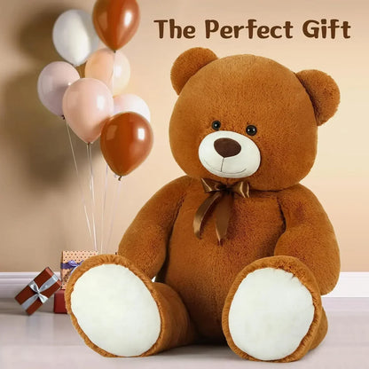 4ft Giant Teddy Bear Big Bear Stuffed Animals Large Teddy Bear Cute Bear Plush for Kids,Lovers