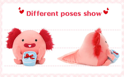 Original 14-Inch Cynthia The Pink Axolotl - Soft & Squishy Axolotl Stuffed Animal Toy - Gift for Girls,Boys