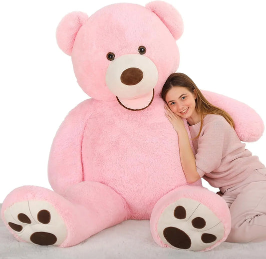 Giant Pink Teddy Bear 6ft Stuffed Animal ，Large Teddy Bear Plush -for Valentines Day,Anniversary,Birthday