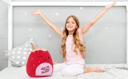 Strawberry Ice Cream Plush Toy 12inch Soft Strawberry Stuffed Animal Plush Pillow Squishy Doll Hugging Pillow for Kids