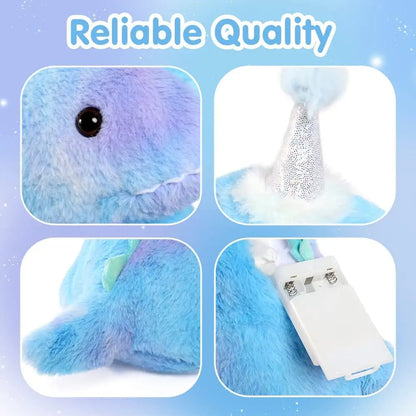 Light Up Dinosaur Stuffed Animal Soft Cute Night Light Dinosaur Plush Toys with Colorful Light Gift for Kids