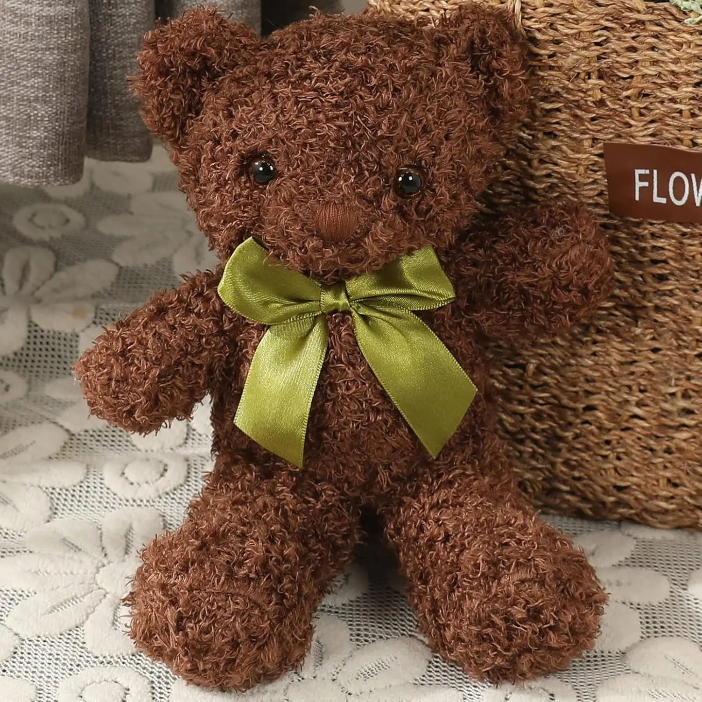 Cute Teddy Bear Stuffed Animal Soft Plush Bear Toy for Kids,as a Gift for Birthday/Christmas/Valentine's Day 9.8 inch