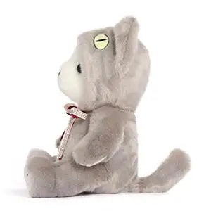 Stuffed Cat Plush Toys Cute Kitten Stuffed Animal Toys, Soft Plushies for Girls Plush Doll Gifts for Kids(9.8Inch，Grey)