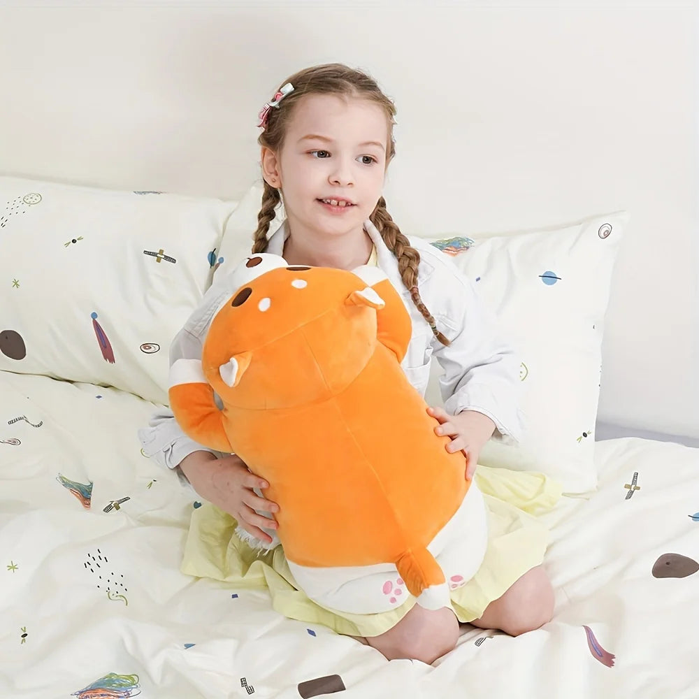 Corgi Plush Pillow, Soft Shiba Inu Akita Stuffed Animal Plush,Dog Doll Toy Gift for Kids and Friends.Yellow,19.6”)