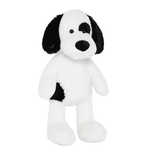 Soft Dog Stuffed Animal Large, Cute Stuffed Dog Plush Toy, Cuddle Dog Hugging Pillow for Kids, 20in, White, Black